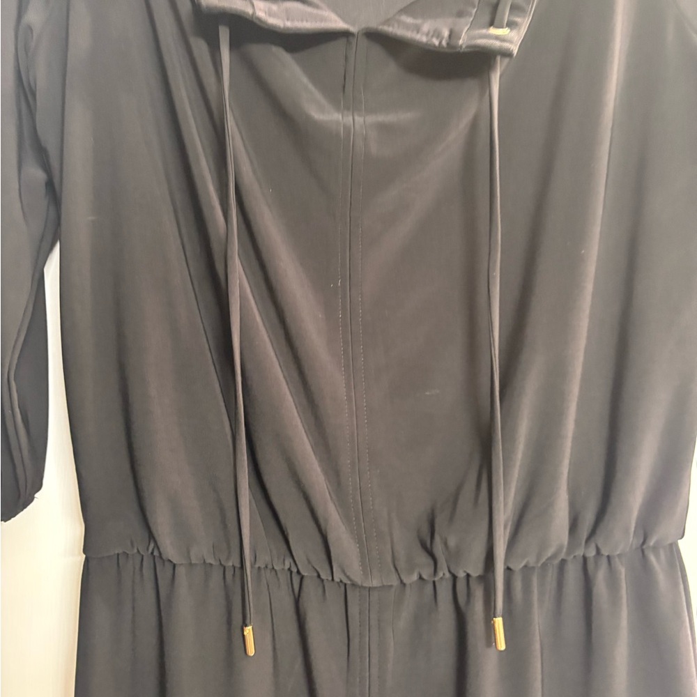 White House‎ Black Market Black Dress with Gold Accents S - Picture 8 of 12